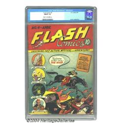 Flash Comics #4 (DC, 1940) CGC FN/VF 7.0 Cream