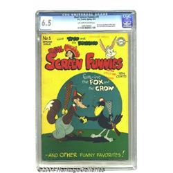 Real Screen Funnies #1 (DC, 1945) CGC FN+ 6.5 O