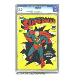 Superman #9 (DC, 1941) CGC VF 8.0 Off-white pag