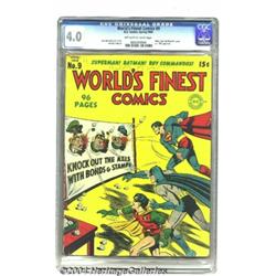 World's Finest Comics #9 (DC, 1943) CGC VF 4.0