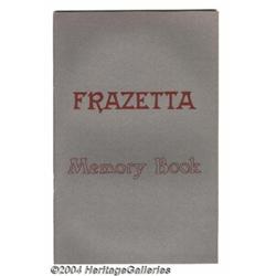 Frazetta Memory Book First Edition (Frank Fraze