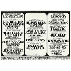 Bill Graham Presents - Music Memorabilia Poster
