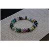 Image 1 : 8MM RONDEL BEADS BRACELET MULTISTONE