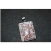 Image 2 : 33X42 M.M. Inlay Frame Rectangle Hand-Polished RedPicture Jasper Pendants