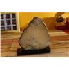 Image 1 : Slice With Wood Base Crystal Gift Item