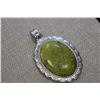Image 3 : 43X66 M.M. Inlay Frame Magnetic Clasp-Oval YellowTurtle Jasper Pendants