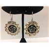 Image 1 : Sterling Silver W/ Resin Round Earring