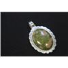 Image 1 : 43X66 M.M. Inlay Frame Magnetic Clasp-Oval UnakitePendants