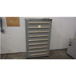 9 Drawer Steel Cabinet Full of Punches Punches As Pictured