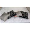 Image 1 : 4 Small Accent Pillows (2 silver ones are Donna Karan)