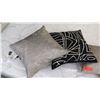 Image 2 : 4 Small Accent Pillows (2 silver ones are Donna Karan)