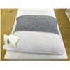 Image 2 : 3 Accent Pillows: 20X20 Gray White Knit by Ugg, White w/Applique, Dark Gray Rectangular JUST ADDED