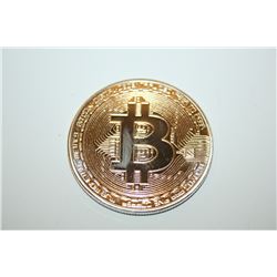 Bitcoin 1 oz .999 Pure Solid Silver Plated Commemorative Coins Collectible (RARE)