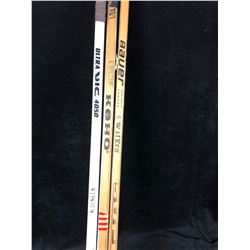 GAME USED HOCKEY STICKS LOT (DINEEN, LIDSTROM, WALKER)