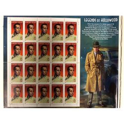 HUMPHREY BOGART USA 32 CENT STAMP LOT (LEGENDS OF HOLLYWOOD)