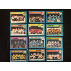 1979-80 O-PEE-CHEE HOCKEY TEAM CARDS LOT