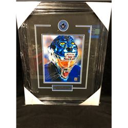 CURTIS JOSEPH AUTOGRAPHED 16" X 20" FRAMED PHOTO W/ COA