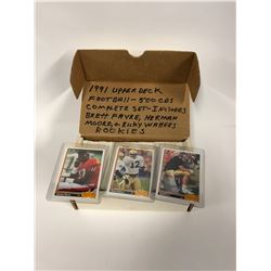 1991 UPPER DECK FOOTBALL (500 CARDS) COMPLETE SET