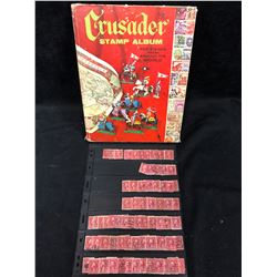 CRUSADER STAMP ALBUM W/ VARIOUS WORLDWIDE STAMPS