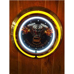 NEON WALL CLOCK (LEGENDS NEVER DIE)