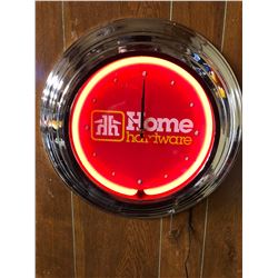 NEON WALL CLOCK (HOME HARDWARE)
