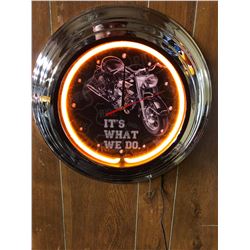 NEON WALL CLOCK (IT'S WHAT WE DO)