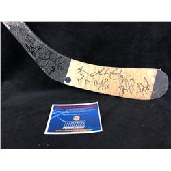 GAME USED HOCKEY HOCKEY STICK SIGNED BY RECCHI, DOAN & MORE