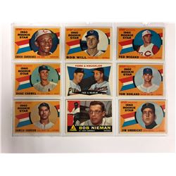 1960 SPORT MAGAZINE ROOKIE STARS BASEBALL CARD LOT