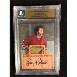 2004-05 ULTIMATE MEMORABILIA 5TH EDITION LARRY ROBINSON STICK/AUTO SILVER (39/40)
