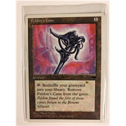 1995 Vintage * Feldon's Cane * Artifact Card Magic Deckmaster Wizards Game Toy