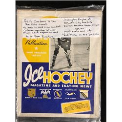 VINTAGE ICE HOCKEY MAGAZINE & SKATING NEWS (HERB FOSTER COVER)