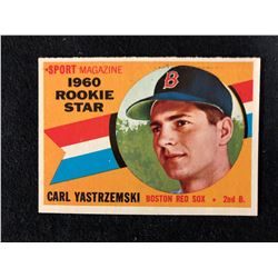 SPORT MAGAZINE 1960 ROOKIE STAR CARL YASTRZEMSKI BASEBALL CARD