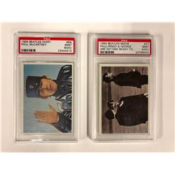 1964 BEATLES TRADING CARDS (HIGH GRADES) PSA