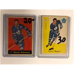 1950'S PARKHURST HOCKEY CARD LOT (ARMSTRONG, REGAN)