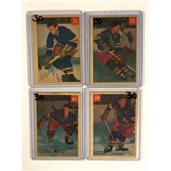 1953-54 PARKHURST HOCKEY CARD LOT (CHRYSTAL, RALEIGH, LUCKY PREMIUM CARD)