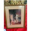 Image 1 : FRAMED PICTURE - BABIES BY FIRE - VINTAGE