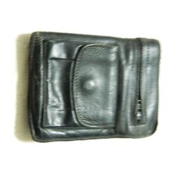 ESTATE LEATHER WALLET - SEVILLE CANADA - ALL ZIPPERS & SNAP WORKING