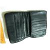 Image 3 : ESTATE LEATHER WALLET - SEVILLE CANADA - ALL ZIPPERS & SNAP WORKING