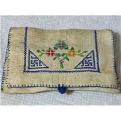 FROM ESTATE - NAZI NEEDLE BOOK / HOUSEWIFE /HUSSIF - really good condition - two swastikas and flowe