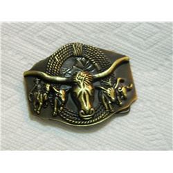 NEW BELT BUCKLE - LONG HORN STEER