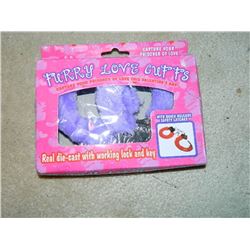 FURY HANDCUFFS - PURPLE - HAS QUICK RELEASE