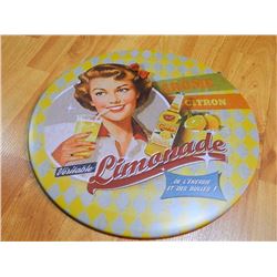 METAL SIGN - ROUND - 12" - LIMONADE
