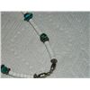 Image 4 : NECKLACE - NAVAHO - SILVER & TOURQUOISE