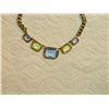 Image 2 : NECKLACE - SAPPHIRE, CITRINE & AMETHYST COLOR GEMS