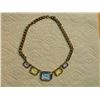 Image 3 : NECKLACE - SAPPHIRE, CITRINE & AMETHYST COLOR GEMS