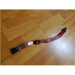 DOG COLLAR - RED WITH BONES