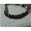 Image 2 : GEMSTONE BEADS - PURPLE JADE 6.7 mm - 62pc