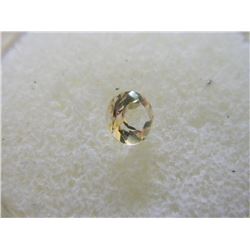 GEMSTONE - ROUND FACETED BRIGHT YELLOW CITRINE - 5.8 X 4.0 mm - ~ 0.64 CT