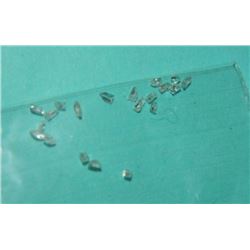 GEMSTONES - GENUINE DIAMOND - IRREGULAR CUT LOOSE GEMS - 20 PER LOT