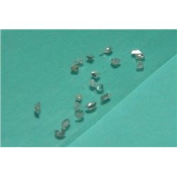 GEMSTONES - GENUINE DIAMOND - IRREGULAR CUT LOOSE GEMS - 20 PER LOT